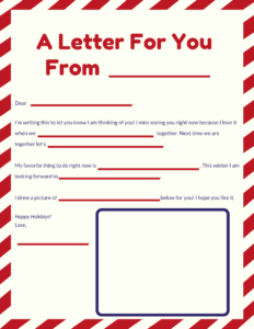 Holiday Letter Template