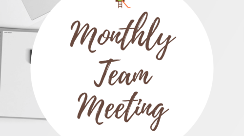 Monthly Staff Meeting
