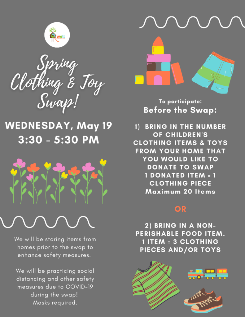 Spring Clothing and Toy Swap! Info Photo Only