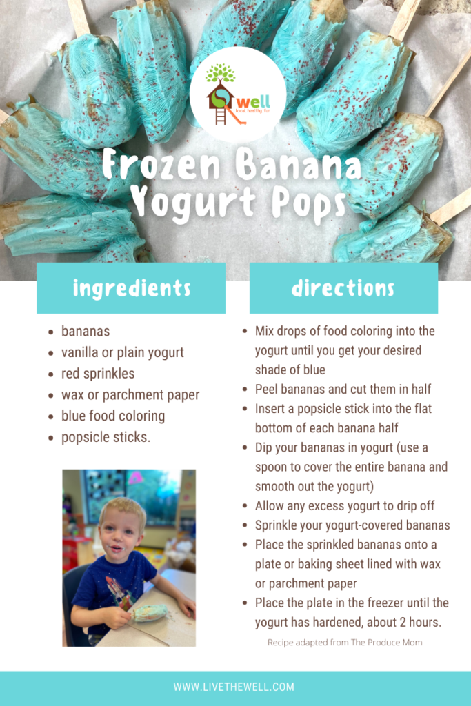 Frozen Banana Yogurt Pops